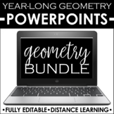Geometry PowerPoint Lessons for the Entire Year BUNDLE