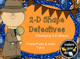 Geometry PowerPoint & NoteTaker: Classifying 2-D Shapes