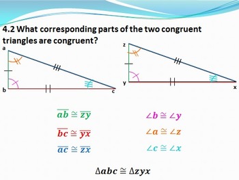 Preview of Geometry PowerPoint- Triangle Congruence and Proofs (Chapters 4 and 5)