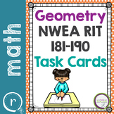 NWEA MAP Prep Math Geometry Task Cards RIT Band 181-190 In