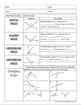 homework 3 angle relationships & algebra