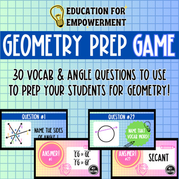 Preview of Geometry Prep - Game
