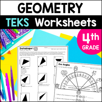 Preview of 4th Grade Geometry Worksheets