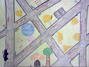 Geometry Project - Geometry Town by Judy and Brett | TpT