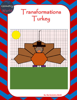 Preview of Geometry Project: Using Transformations to Create a Turkey