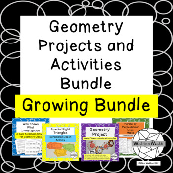Preview of Geometry Projects and Activities Bundle