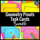 Geometry Proofs Task Card Bundle