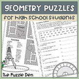 Geometry Puzzles for High School Students