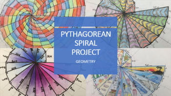 Preview of Geometry Pythagorean Theorem Pythagorean Spiral Project