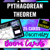 Geometry Pythagorean Theorem using DIGITAL SELF CHECKING BOOM CARDS™