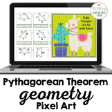 Geometry Pythagorean Theorem Pixel Art