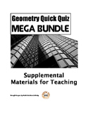 Geometry Quick Quiz MEGA BUNDLE