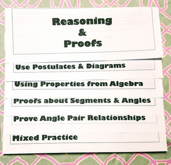 Preview of Geometry Reasoning and Proofs Flipbook