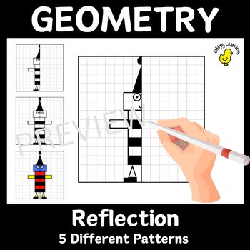 Preview of Geometry - Reflection, Math Art, NZ
