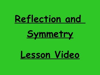 Preview of Geometry Reflection and Symmetry Video