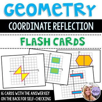 Preview of Geometry - Reflections On the Coordinate Plane Task Cards