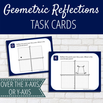 Preview of Geometry Reflections Task Cards
