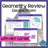 Geometry Review Escape Room Activity for End of Year EOC (