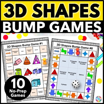 Preview of 3D Shapes Worksheet Games Faces Edges Vertices Nets Attributes Geometry Activity