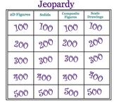 Geometry Review Jeopardy Game