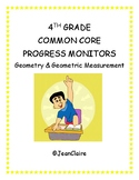 SBAC PREP: 4th Grade Progress Monitors Geometry and Geomet