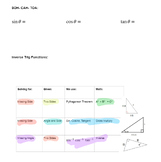 Geometry Right Triangles Exam Materials
