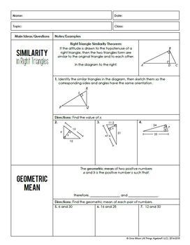 Right Triangles and Trigonometry (Geometry Curriculum ...