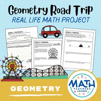 Preview of Geometry Road Trip - Project Based Learning PBL