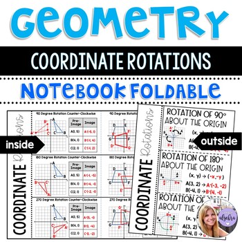 Preview of Geometry - Rotations on the Coordinate Plane Foldable