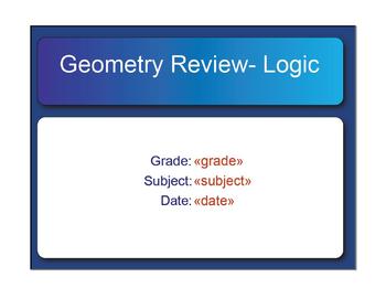 Preview of Geometry SMARTBOARD Quiz