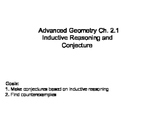 Geometry SS 2.1 - Inductive Reasoning and Conjecture