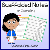 Geometry Scaffolded Notes - Guided Notes | Math Skills Review