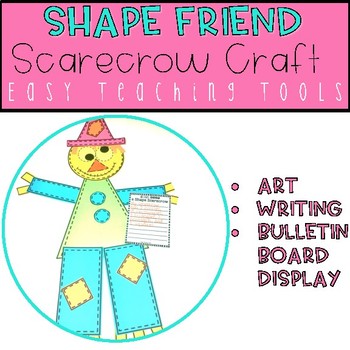 Preview of Geometry Scarecrow Shape Craft for November