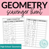 Geometry Scavenger Hunt: First Day of School Activity!