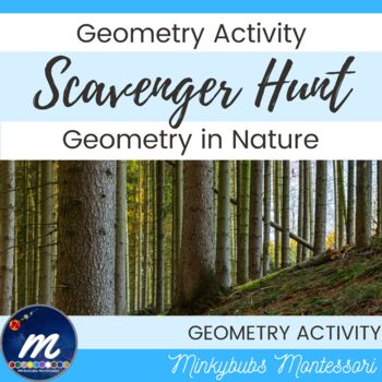 Preview of Geometry Scavenger Hunt Homeschool Montessori Fun outdoor activity