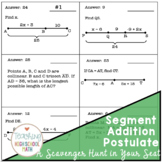 Geometry Segment Addition Postulate Circuit