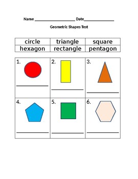 Preview of Geometric Shapes (2D & 3D) Test