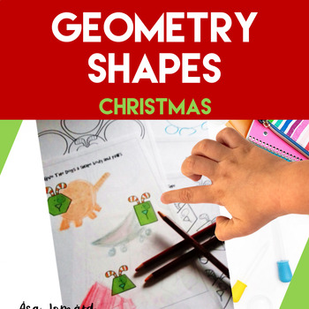 Preview of Shapes Worksheets | Christmas