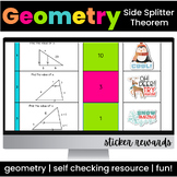 Geometry Side Splitter Similar Triangle Digital Activity a