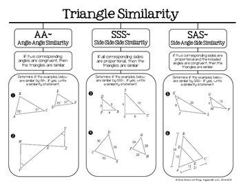 Similar Triangles (Geometry Curriculum - Unit 6) by All ...
