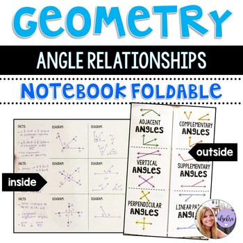 Preview of Geometry -  Angle Relationships Complementary, Supplementary, etc. Foldable