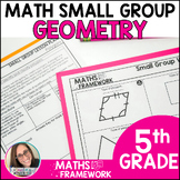 5th Grade - Geometry Math Small Groups Plans & Work Mats -