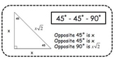 Geometry Special Right Triangle Stickers