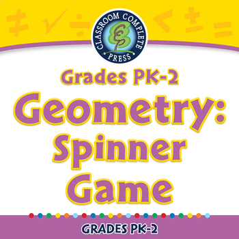 Preview of Geometry: Spinner Game - NOTEBOOK Gr. PK-2