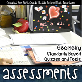 Geometry Math Review Standards Based Assessments & Item Analysis