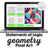 Geometry Statements of Logic Pixel Art