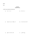 Geometry Summer Packet (with answer key!)