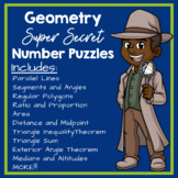 Geometry Super Secret Number Puzzle Bundle