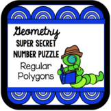 Geometry Super Secret Number Puzzle - Working with Regular
