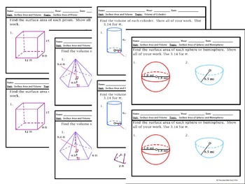Unit 11 Volume And Surface Area Homework 3 Area Of ...